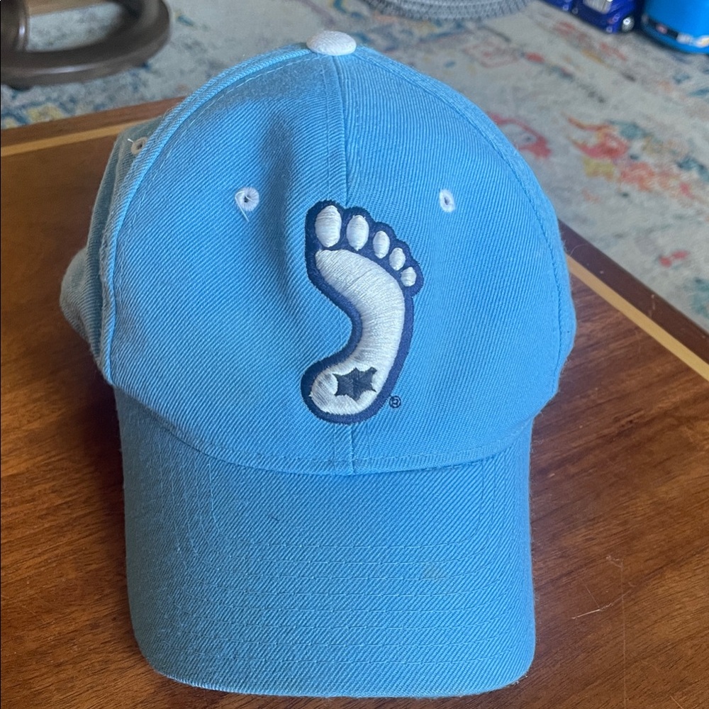 Zephyr Carolina Blue Kids' Cap with White Footprint Logo